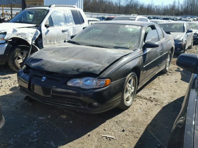 2G1WX12K049350095 - 2004 CHEVROLET MONTE CARL BLACK photo 2