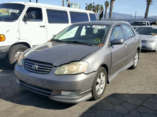 1NXBR32E83Z098471 - 2003 TOYOTA COROLLA CE GRAY photo 2