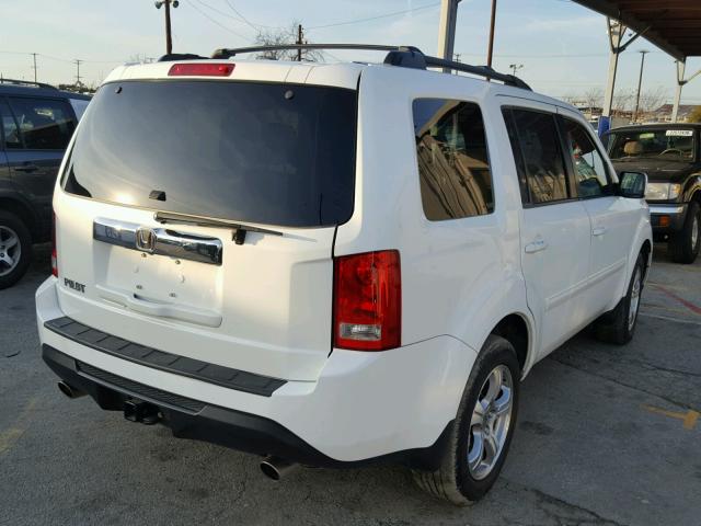 5FNYF3H71FB007084 - 2015 HONDA PILOT EXLN WHITE photo 4