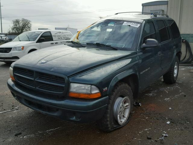 1B4HS28Y1WF157686 - 1998 DODGE DURANGO GREEN photo 2