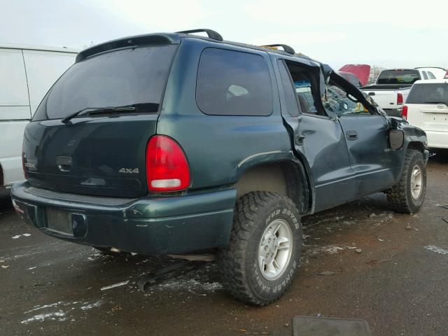 1B4HS28Y1WF157686 - 1998 DODGE DURANGO GREEN photo 4