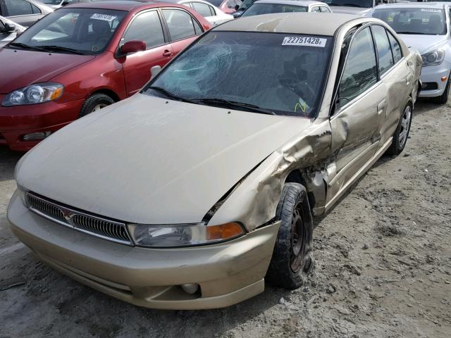 4A3AA46G91E156715 - 2001 MITSUBISHI GALANT ES GOLD photo 2