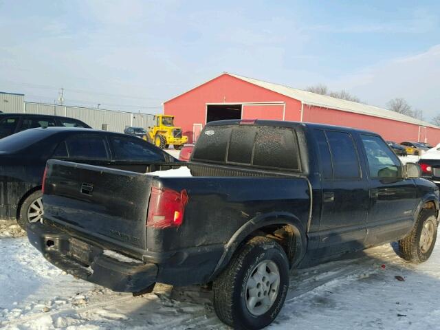 1GCDT13W82K134776 - 2002 CHEVROLET S TRUCK S1 BLACK photo 4