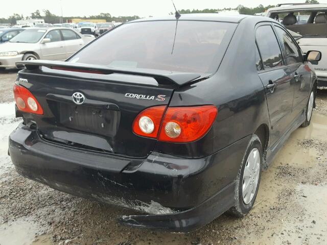 1NXBR32E87Z798934 - 2007 TOYOTA COROLLA CE BLACK photo 4