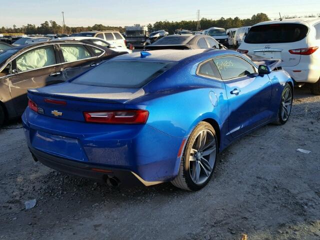 1G1FD1RS7G0176037 - 2016 CHEVROLET CAMARO LT BLUE photo 4