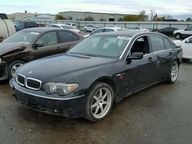 WBAGN83514DK11189 - 2004 BMW 760 LI BLACK photo 2