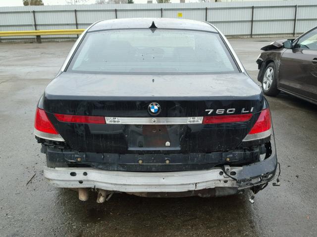 WBAGN83514DK11189 - 2004 BMW 760 LI BLACK photo 9