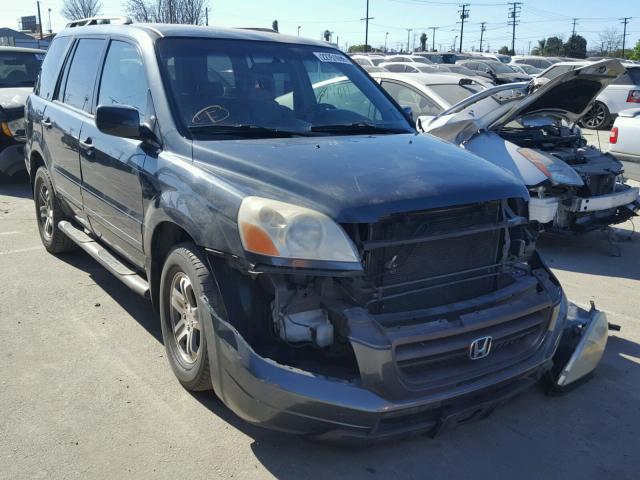 2HKYF18674H517627 - 2004 HONDA PILOT EXL GRAY photo 1