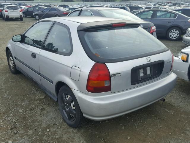 2HGEJ6420WH103281 - 1998 HONDA CIVIC CX SILVER photo 3