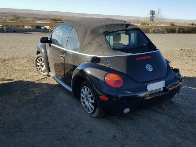 3VWCM21YX4M309248 - 2004 VOLKSWAGEN NEW BEETLE 黑色 照片 3