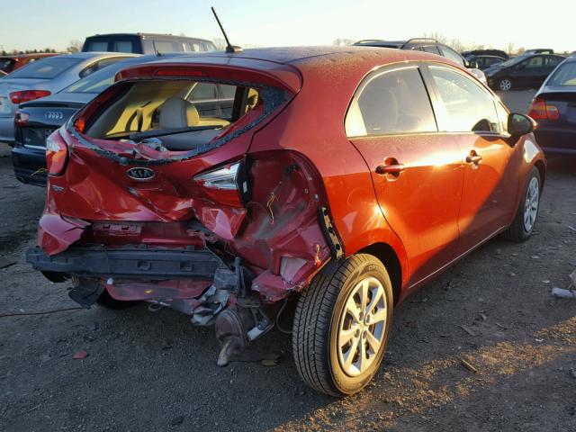 KNADM5A30D6130789 - 2013 KIA RIO LX Կարմիր լուսանկար 4