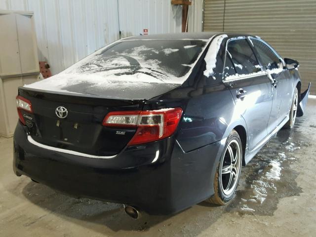 4T1BF1FK1DU686954 - 2013 TOYOTA CAMRY L BLACK photo 4