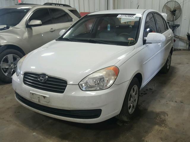 KMHCN46C29U343837 - 2009 HYUNDAI ACCENT GLS WHITE photo 2