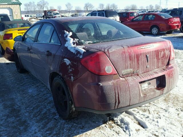 1G2ZG57B284139644 - 2008 PONTIAC G6 BASE MAROON photo 3