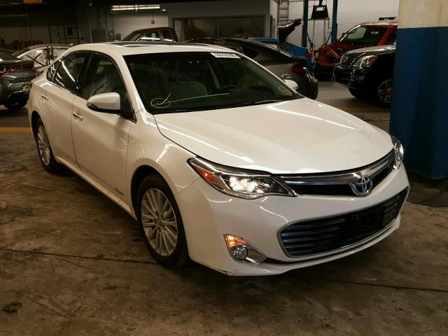 4T1BD1EB2EU033347 - 2014 TOYOTA AVALON HYB WHITE photo 1