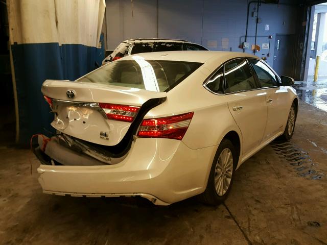 4T1BD1EB2EU033347 - 2014 TOYOTA AVALON HYB WHITE photo 4