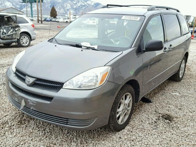 5TDBA23C65S035279 - 2005 TOYOTA SIENNA LE CHARCOAL photo 2