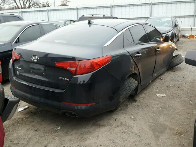 5XXGN4A76CG074397 - 2012 KIA OPTIMA EX BLACK photo 4