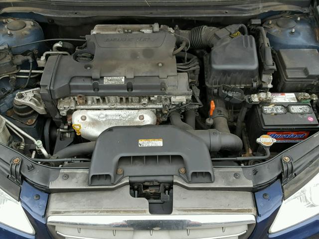 KMHDU46D48U281386 - 2008 HYUNDAI ELANTRA GL BLUE photo 7