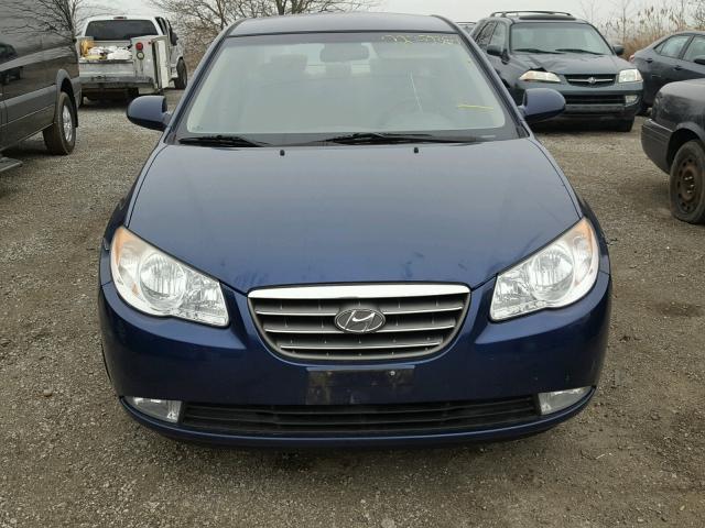 KMHDU46D48U281386 - 2008 HYUNDAI ELANTRA GL BLUE photo 9