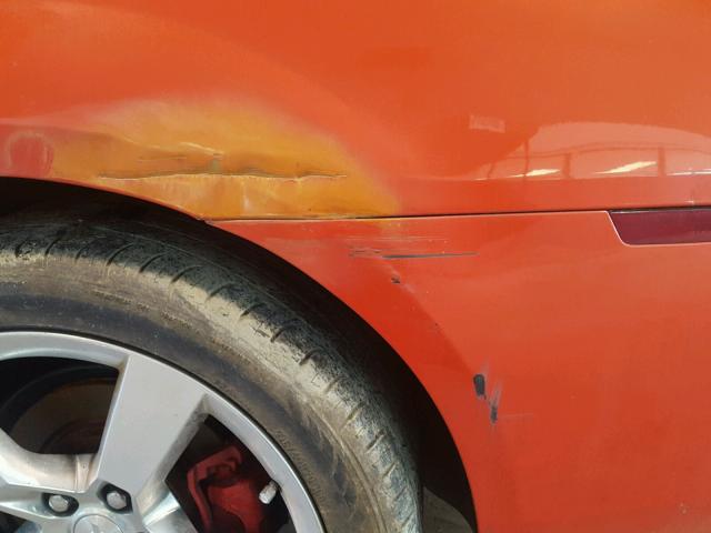 2G1FC1ED3B9111808 - 2011 CHEVROLET CAMARO LT ORANGE photo 9