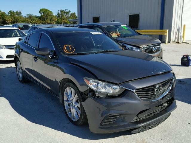 JM1GJ1V68E1161499 - 2014 MAZDA 6 TOURING GRAY photo 1