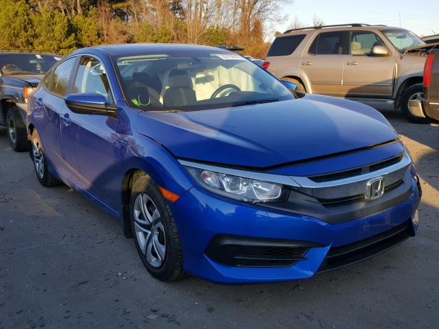 19XFC2F5XGE099556 - 2016 HONDA CIVIC LX BLUE photo 1