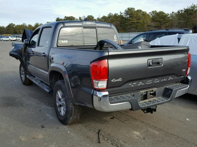 3TMCZ5AN0GM041732 - 2016 TOYOTA TACOMA DOU CHARCOAL photo 3