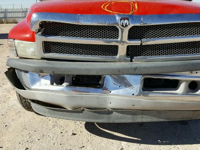 1B7HC13Y6YJ102913 - 2000 DODGE RAM 1500 RED photo 9