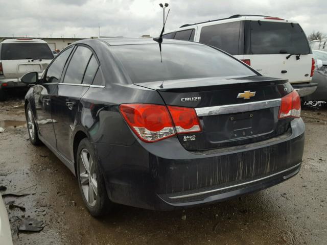 1G1PE5SB8D7282521 - 2013 CHEVROLET CRUZE LT BLACK photo 3