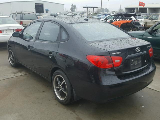 KMHDU46D68U287402 - 2008 HYUNDAI ELANTRA GL BLACK photo 3