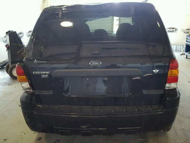 1FMYU03177KA21675 - 2007 FORD ESCAPE XLT BLACK photo 9