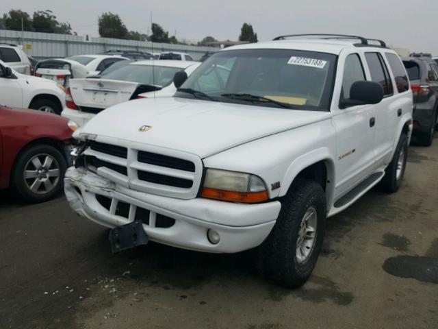 1B4HS28Y7XF577728 - 1999 DODGE DURANGO WHITE photo 2