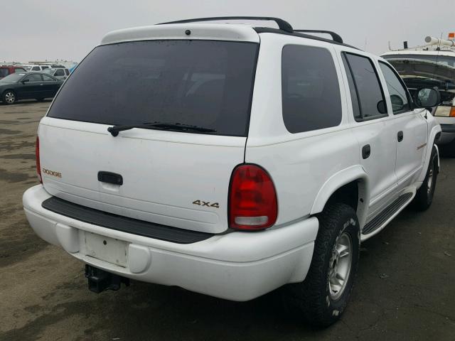 1B4HS28Y7XF577728 - 1999 DODGE DURANGO WHITE photo 4