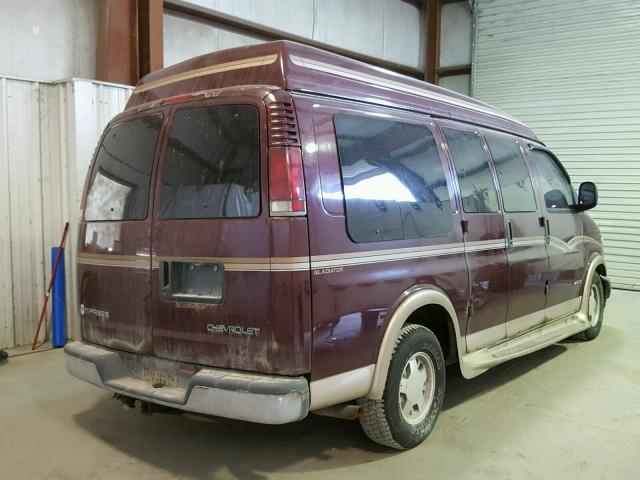 1GBFG15RXY1199698 - 2000 CHEVROLET EXPRESS G1 BURGUNDY photo 4