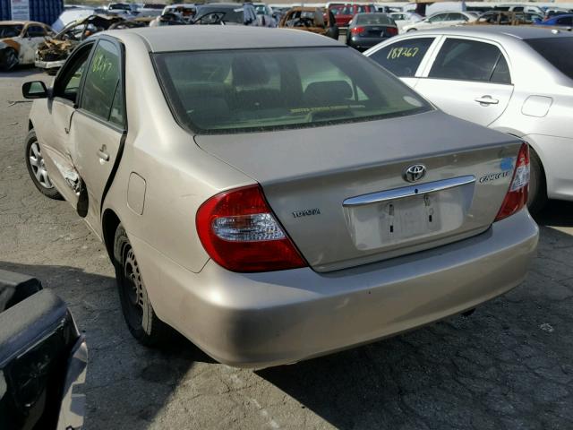 4T1BE32K34U892958 - 2004 TOYOTA CAMRY LE BEIGE photo 3