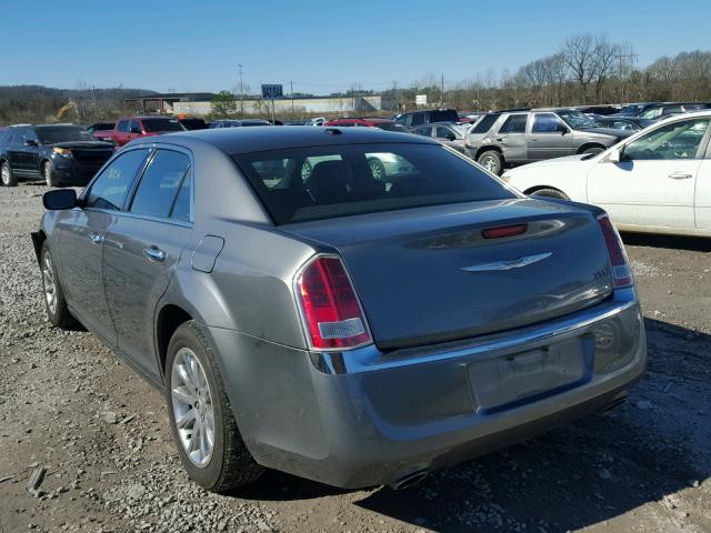 2C3CCACG5CH166134 - 2012 CHRYSLER 300 LIMITE GRAY photo 3