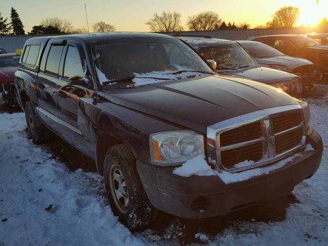 1D7HE28K35S326267 - 2005 DODGE DAKOTA QUA BLUE photo 1