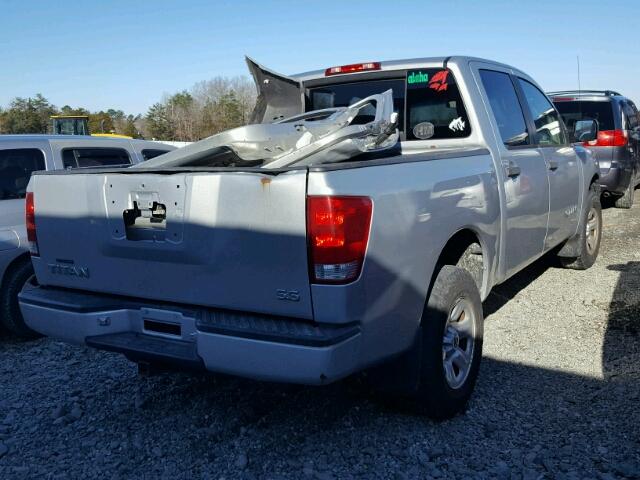 1N6BA07B85N542516 - 2005 NISSAN TITAN XE SILVER photo 4