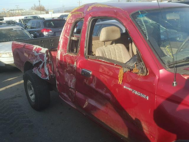 5TEWN72N5YZ685007 - 2000 TOYOTA TACOMA XTR RED photo 9