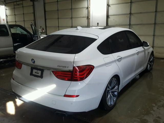 WBASP4C51BC341750 - 2011 BMW 550 XIGT WHITE photo 4