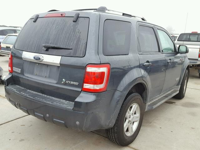 1FMCU49H48KC70412 - 2008 FORD ESCAPE HEV CHARCOAL photo 4