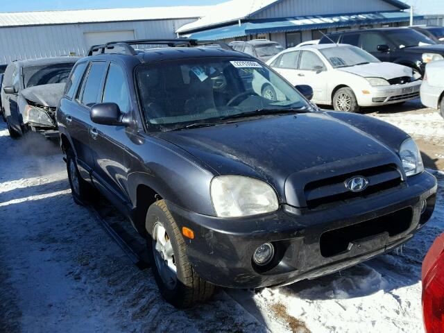 KM8SC73E15U903026 - 2005 HYUNDAI SANTA FE G BLUE photo 1