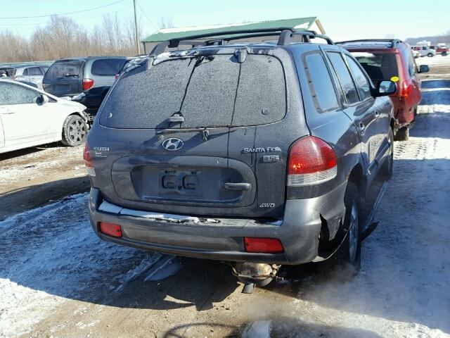 KM8SC73E15U903026 - 2005 HYUNDAI SANTA FE G BLUE photo 4