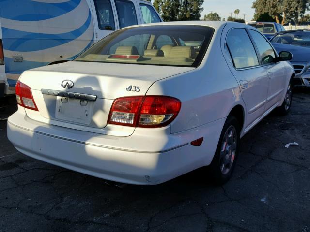 JNKDA31A53T115959 - 2003 INFINITI I35 WHITE photo 4