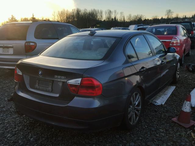 WBAVB13546PS64025 - 2006 BMW 325 I GRAY photo 4