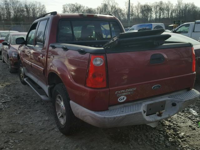 1FMZU77E23UB00177 - 2003 FORD EXPLORER S MAROON photo 3