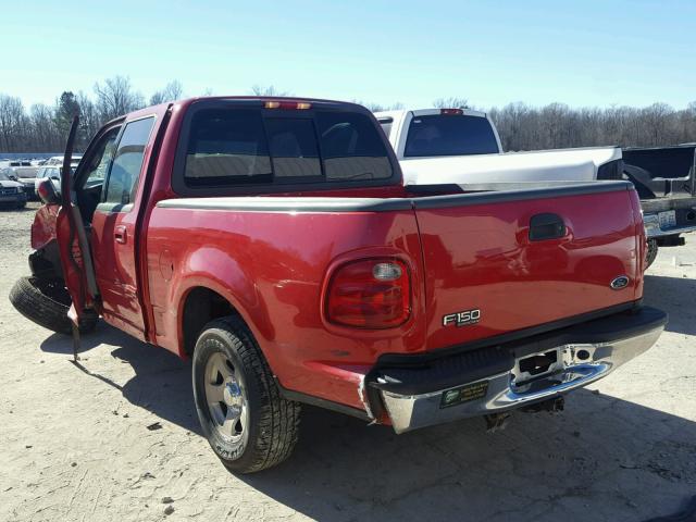 1FTRW07L71KA51152 - 2001 FORD F150 SUPER RED photo 3