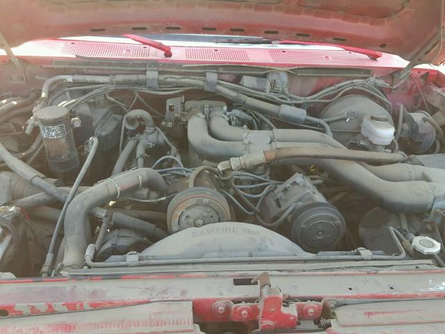 2FDJF37G7NCA48131 - 1992 FORD F-350 RED photo 7