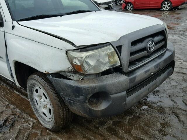 5TETX22N68Z576099 - 2008 TOYOTA TACOMA ACC WHITE photo 9